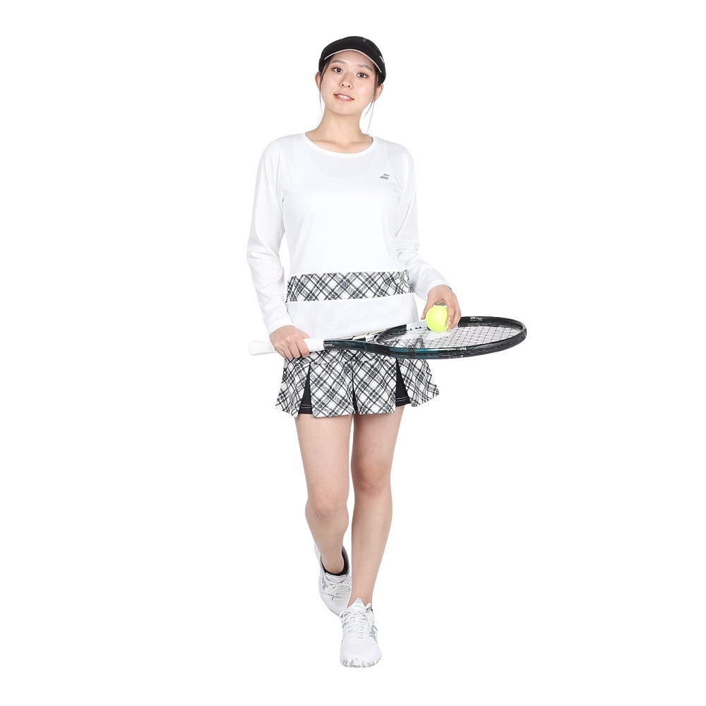 バボラ（BABOLAT）（レディース）テニスウェア PURE ロングスリーブシャツ 長袖 BWP4577-WH00
