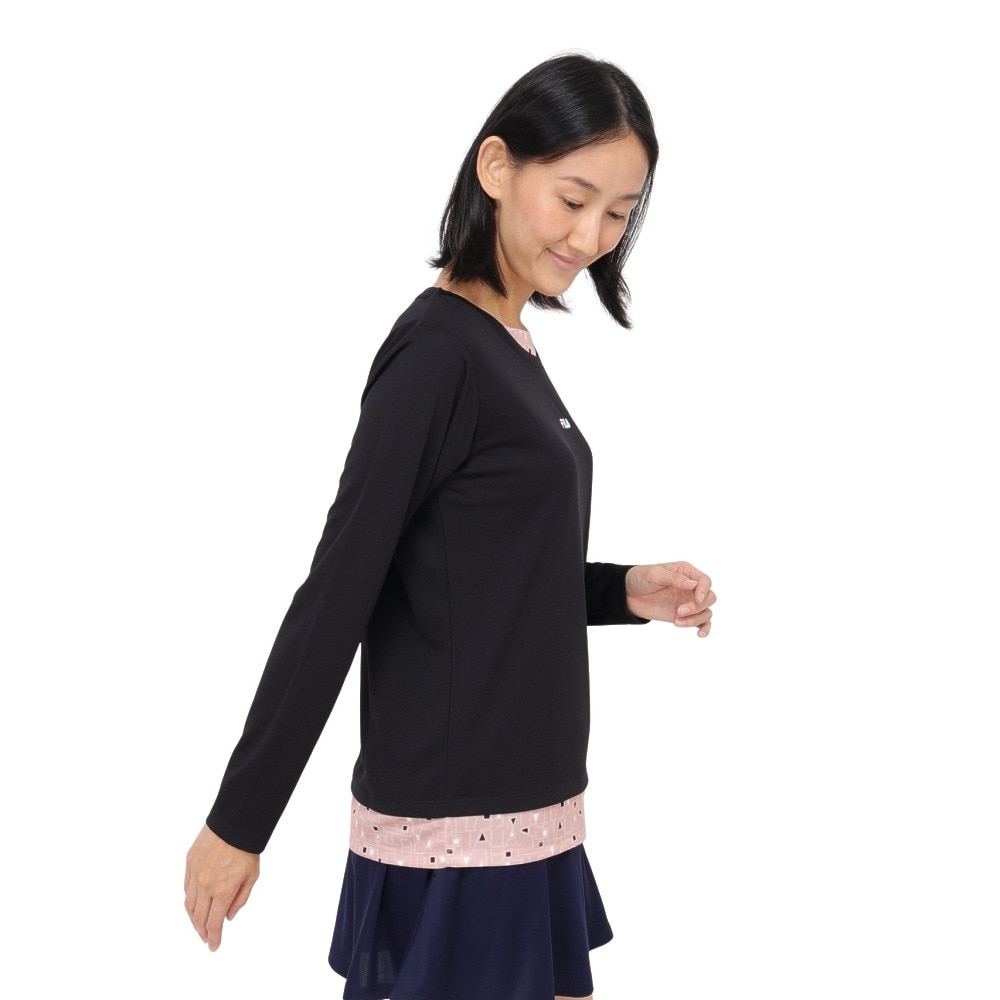 フィラ（FILA）（レディース）テニスウェア ロングスリーブ フェイク Tシャツ FL7006-08