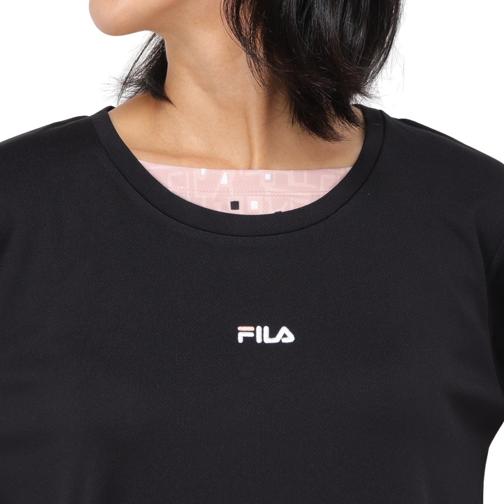 フィラ（FILA）（レディース）テニスウェア ロングスリーブ フェイク Tシャツ FL7006-08