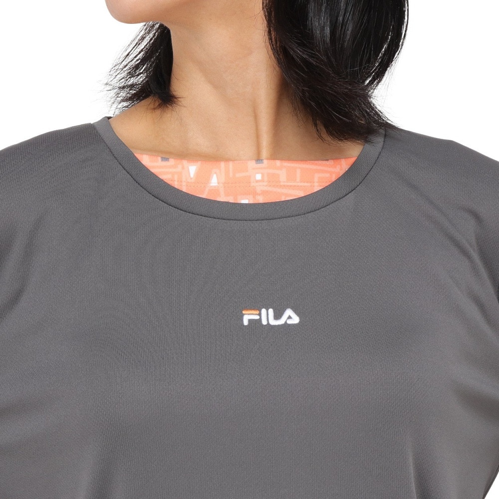 フィラ（FILA）（レディース）テニスウェア ロングスリーブ フェイク Tシャツ FL7006-31