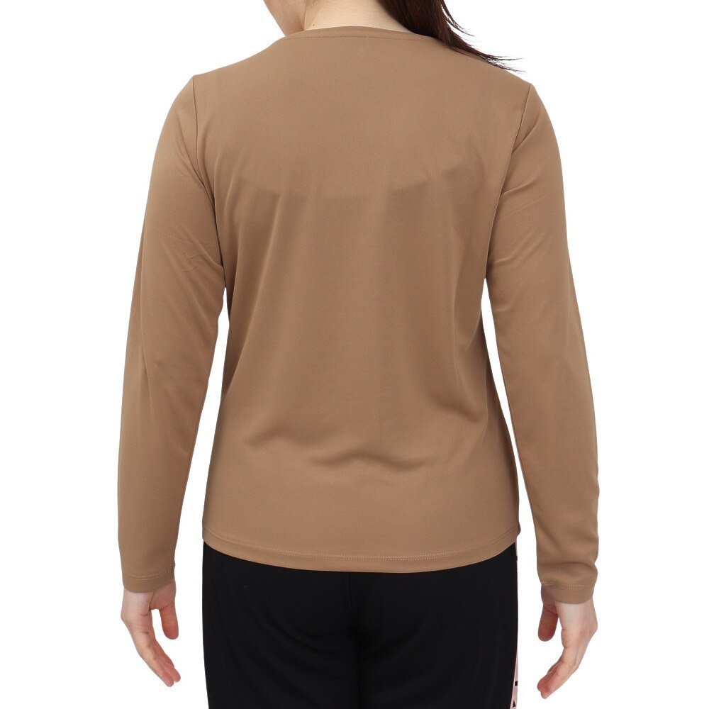 フィラ（FILA）（レディース）テニスウェア ロゴプリント バックホールメッシュ ロングスリーブTシャツ VL2954-06A