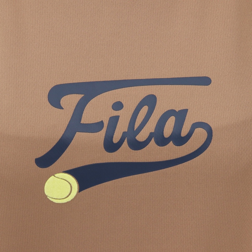 フィラ（FILA）（レディース）テニスウェア ロゴプリント バックホールメッシュ ロングスリーブTシャツ VL2954-06A