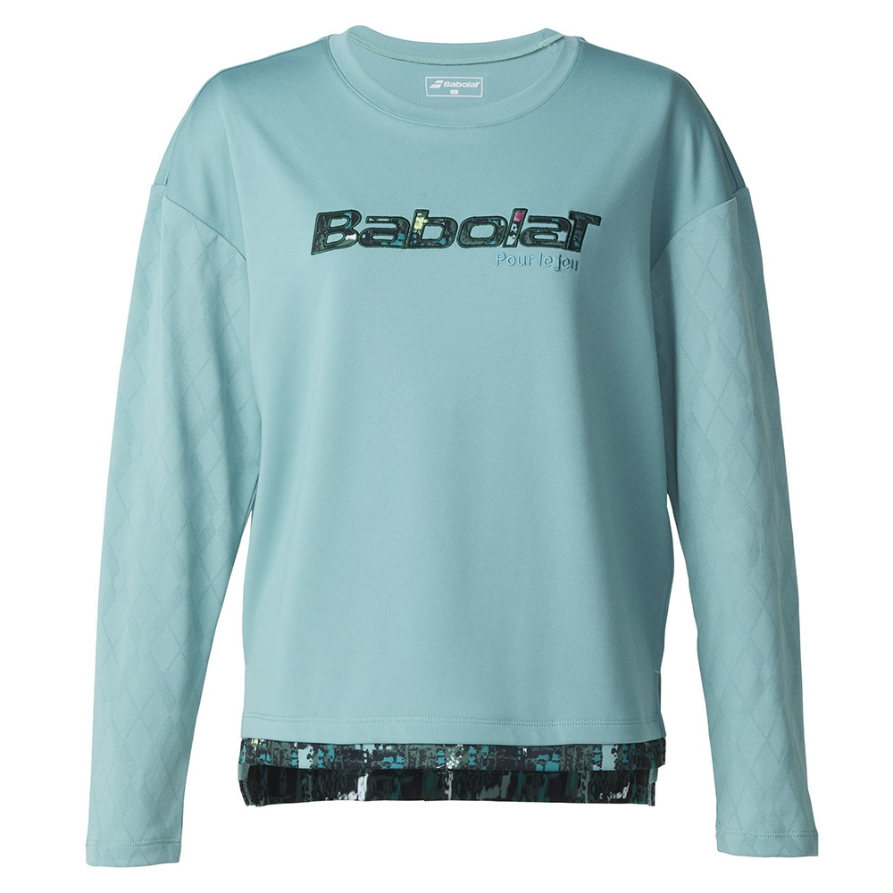 バボラ（BABOLAT）（レディース）テニスウェア レディース ピュア ロングスリーブ シャツ  BWP5573-GR