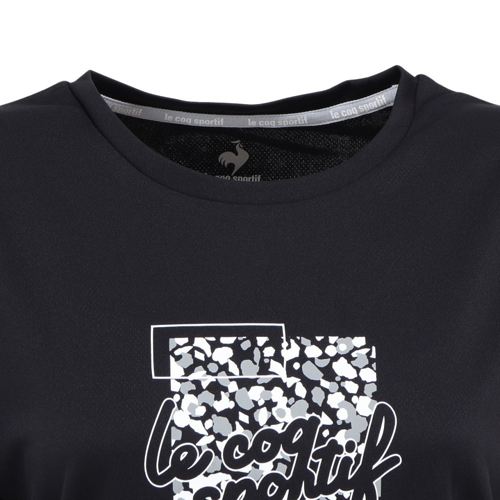 ルコックスポルティフ（lecoqsportif）（レディース）テニスウェア レディース 長袖プラクティスシャツ LN5FLT30L BK00