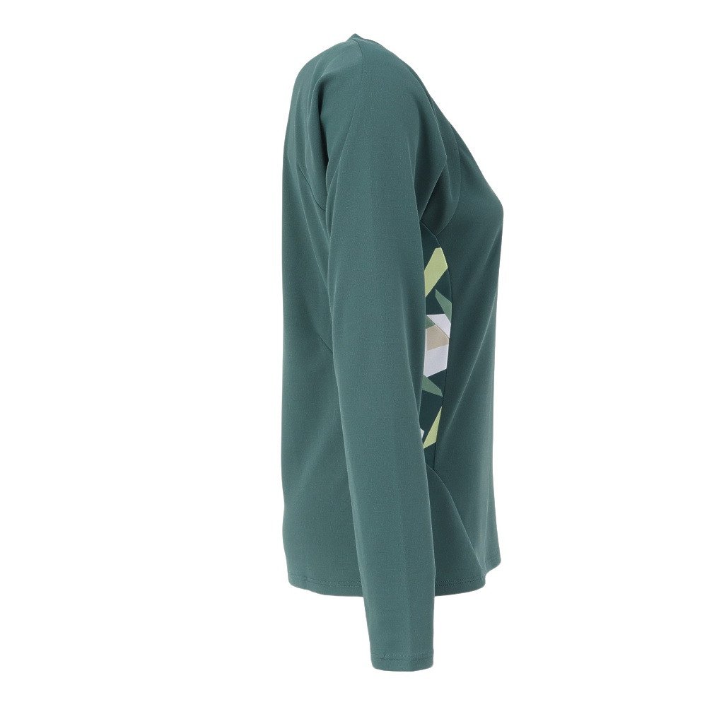ルコックスポルティフ（lecoqsportif）（レディース）テニスウェア エールフォルム グラフィック長袖ゲームシャツ LN4FLT10L GR00