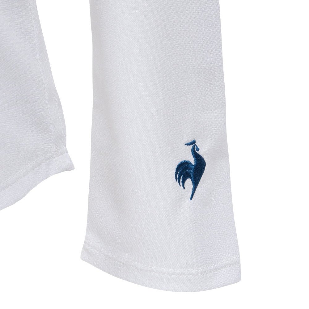 ルコックスポルティフ（lecoqsportif）（レディース）テニスウェア モックネック長袖シャツ LN5SLT50L WH00