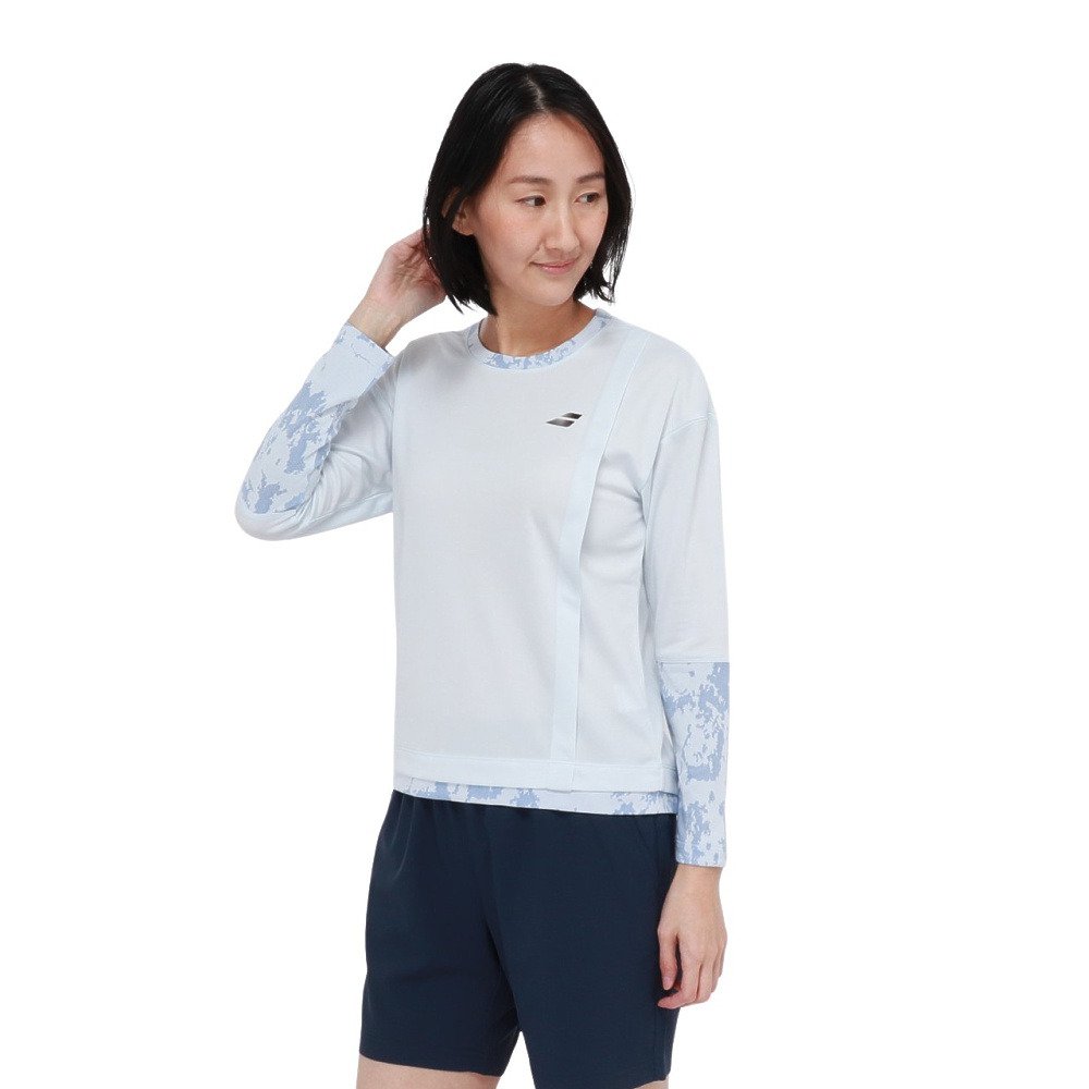 バボラ（BABOLAT）（レディース）テニスウェア PLAY 長袖Tシャツ