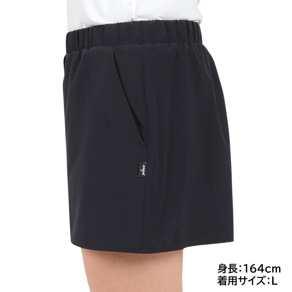 プリンス（PRINCE）（レディース）テニスウェア レディース ストレッチキュロット WS4306 165  BLK