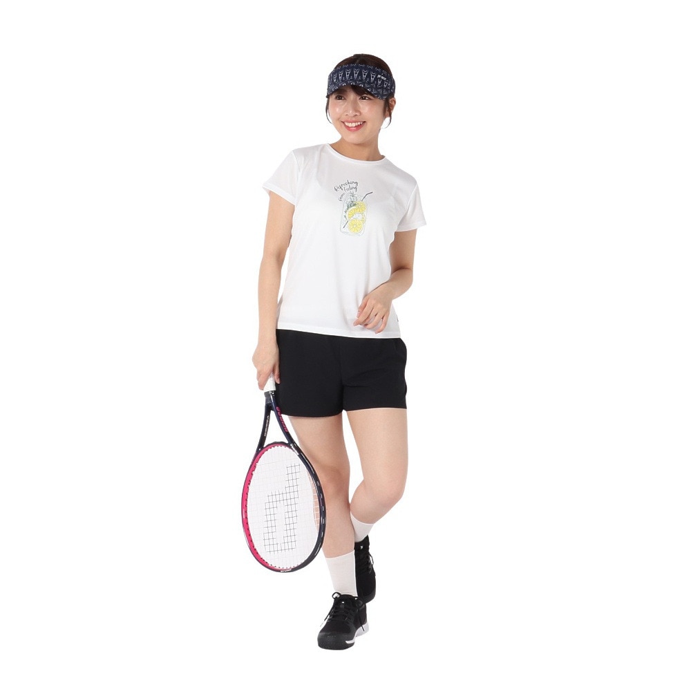 プリンス（PRINCE）（レディース）【新商品】テニスウェア レディース ストレッチキュロット 吸水速乾・UPF50+ WS5307 165 BLK