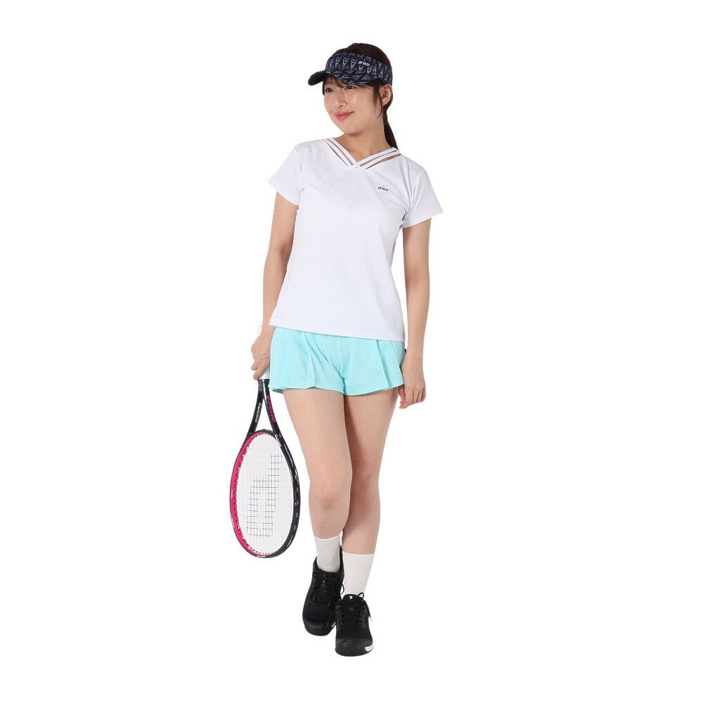 プリンス（PRINCE）（レディース）【新商品】テニスウェア レディース キュロット 吸水速乾・UPF50+・制電・バド WS5317 117 SKL