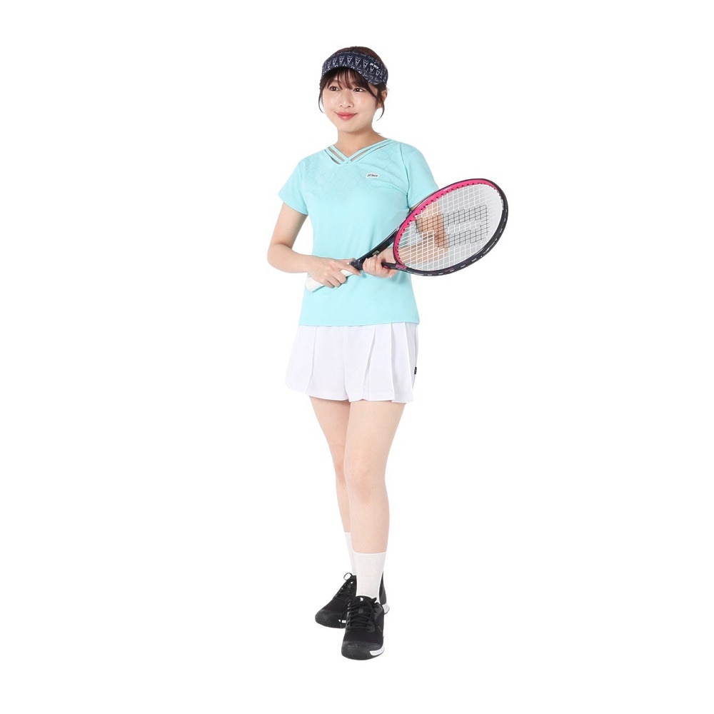 プリンス（PRINCE）（レディース）【新商品】テニスウェア レディース キュロット 吸水速乾・UPF50+・制電・バド WS5317 146 WHT