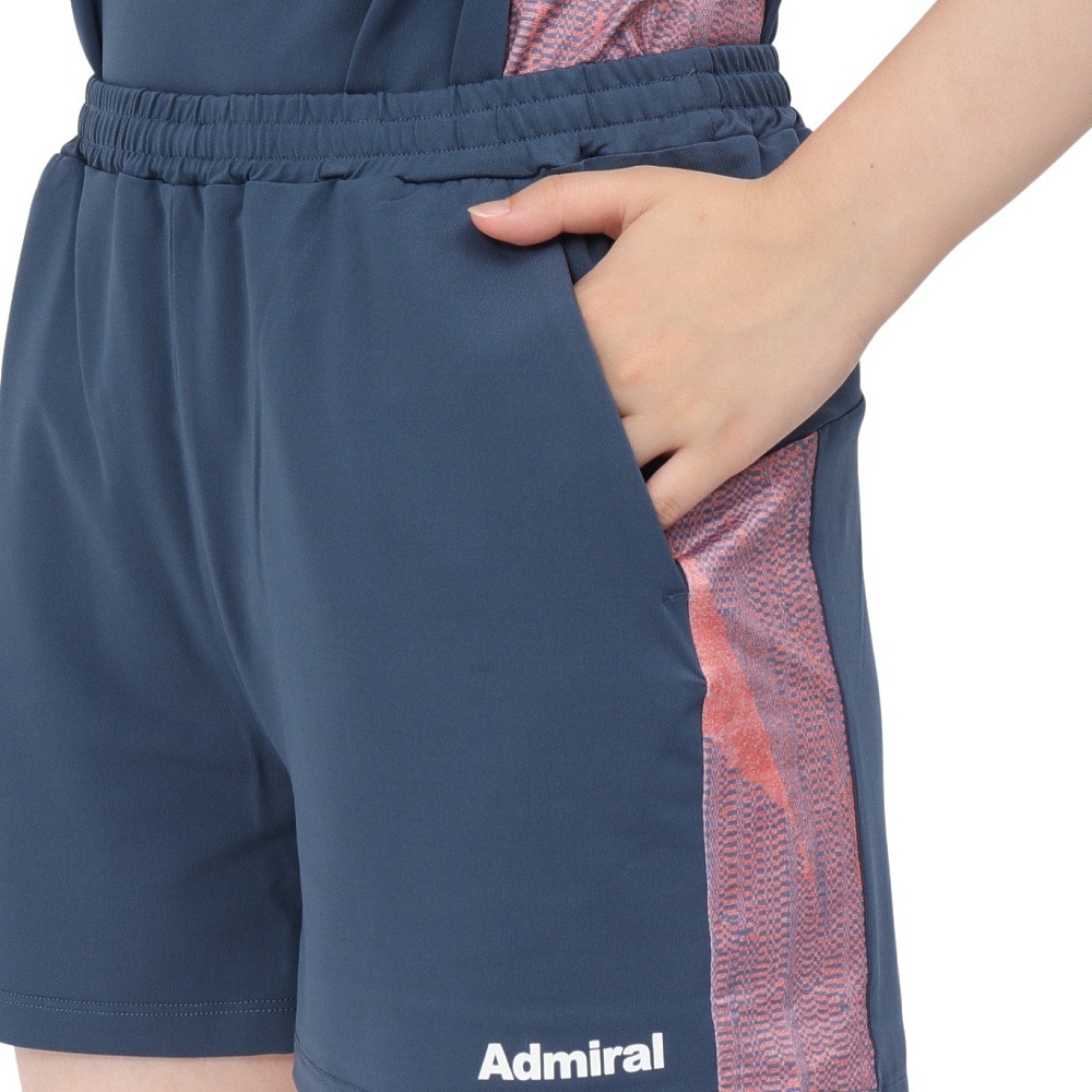 アドミラル（Admiral）（レディース）テニスウェア サイドライングラフィックショーツ ATLA506-NVY