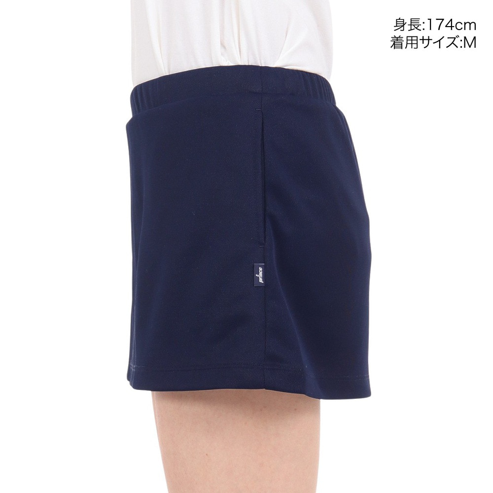 プリンス（PRINCE）（レディース）テニスウェア レディース スパッツ付スコート TML324T 127 NVY 速乾