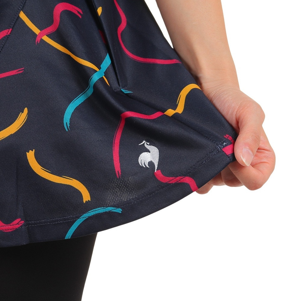 ルコックスポルティフ（lecoqsportif）（レディース）テニスウェア グラフィックゲームスコート QTWWJE01 NV UVカット