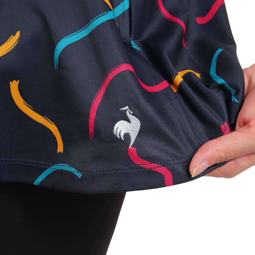 ルコックスポルティフ（lecoqsportif）（レディース）テニスウェア グラフィックゲームスコート QTWWJE01 NV UVカット