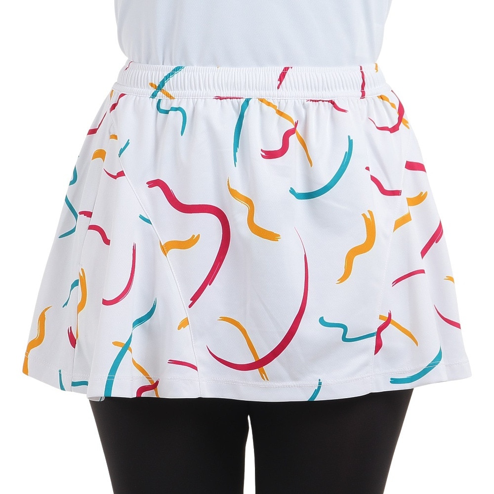 ルコックスポルティフ（lecoqsportif）（レディース）テニスウェア グラフィックゲームスコート QTWWJE01 WH UVカット