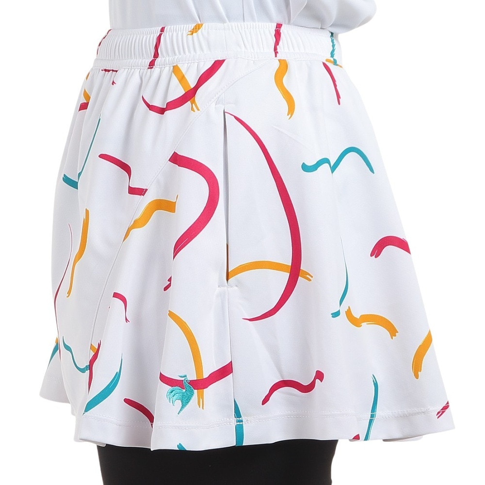 ルコックスポルティフ（lecoqsportif）（レディース）テニスウェア グラフィックゲームスコート QTWWJE01 WH UVカット