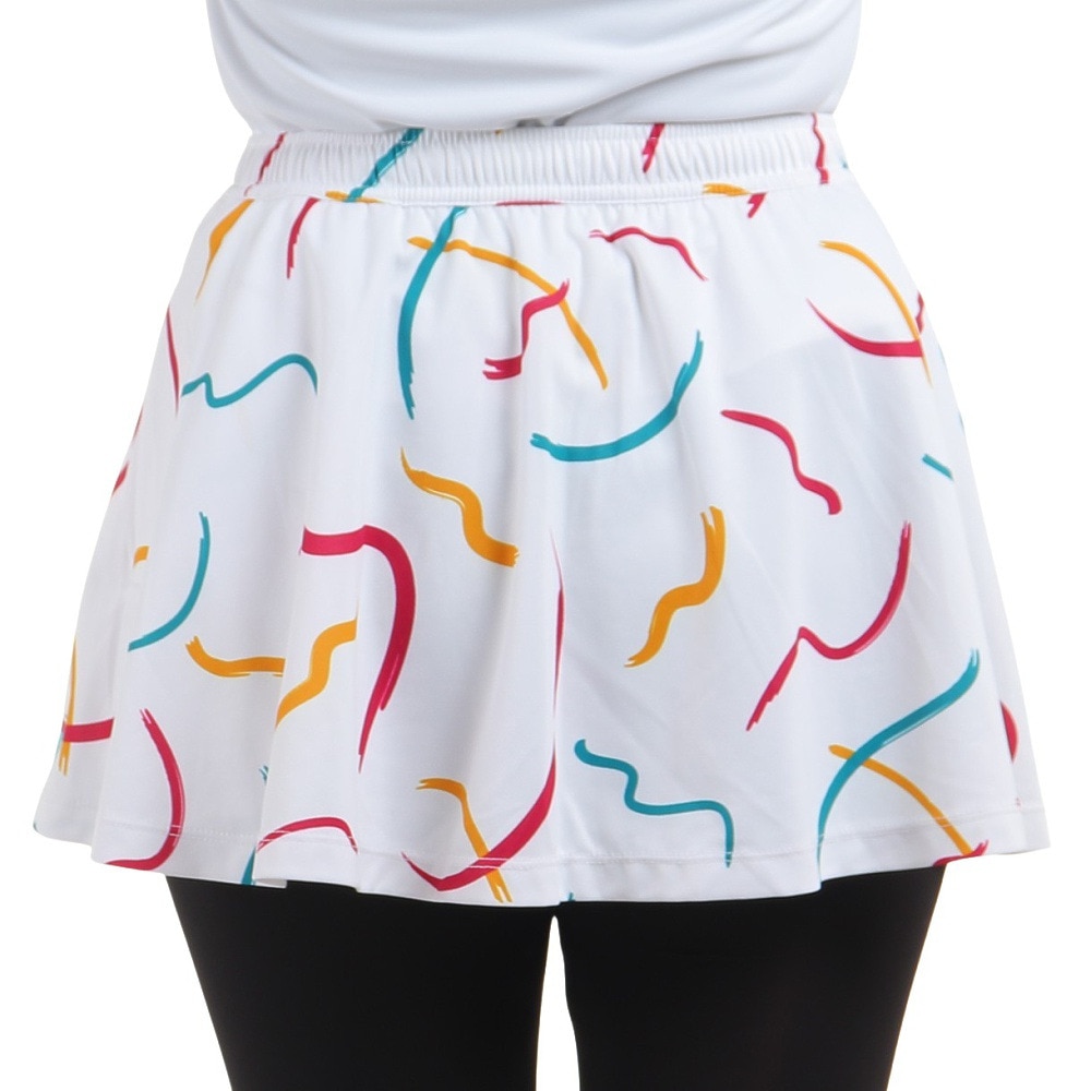 ルコックスポルティフ（lecoqsportif）（レディース）テニスウェア グラフィックゲームスコート QTWWJE01 WH UVカット