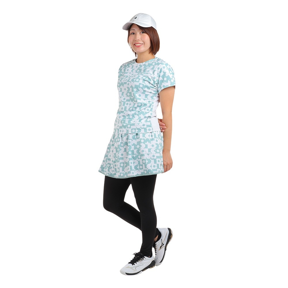 ルコックスポルティフ（lecoqsportif）（レディース）テニスウェア レディース リバーシブル2WAYグラフィックスコート QTWWJE03 BL 速乾