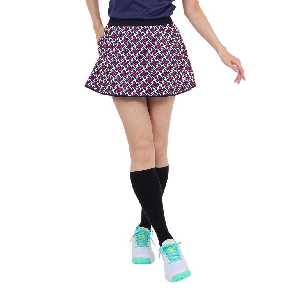ルコックスポルティフ（lecoqsportif）（レディース）テニスウェア レディース リバーシブルゲームスコート QTWXJE03 NV 速乾