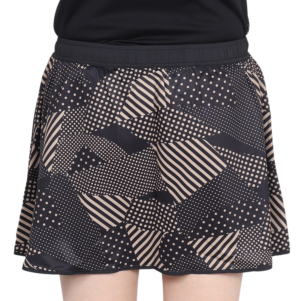 ルコックスポルティフ（lecoqsportif）（レディース）テニスウェア リバーシブルゲームスコート LN4FSK20L BK00