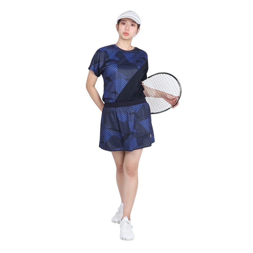 ルコックスポルティフ（lecoqsportif）（レディース）テニスウェア リバーシブルゲームスコート LN4FSK20L NV00