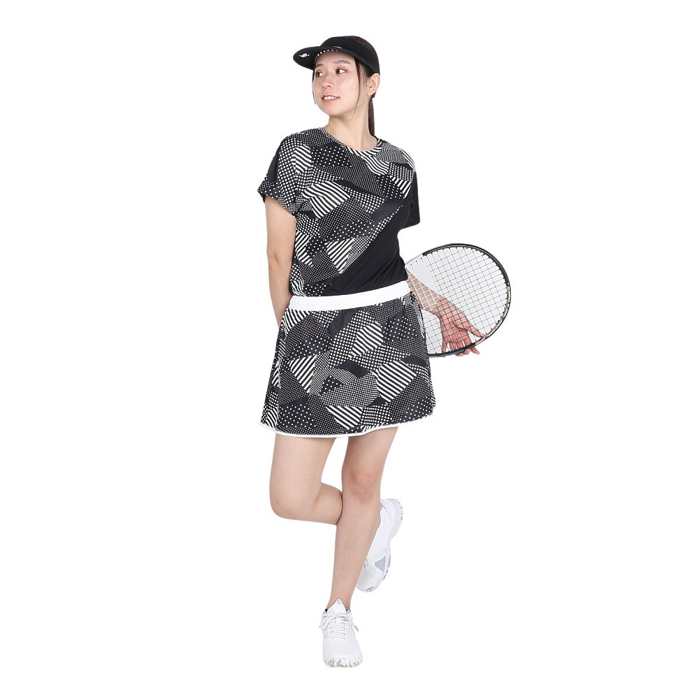 ルコックスポルティフ（lecoqsportif）（レディース）テニスウェア リバーシブルゲームスコート LN4FSK20L WH00