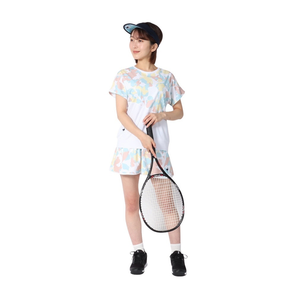 ルコックスポルティフ（lecoqsportif）（レディース）テニスウェア リバーシブルゲームスコート LN5SSK20L WH00