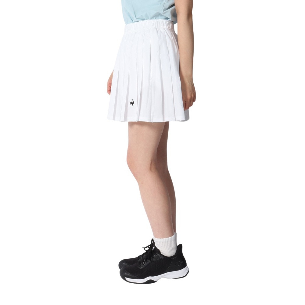 ルコックスポルティフ（lecoqsportif）（レディース）テニスウェア プリーツゲームスコート LN5SSK51L WH00