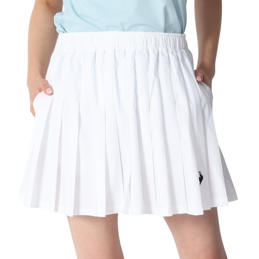 ルコックスポルティフ（lecoqsportif）（レディース）テニスウェア プリーツゲームスコート LN5SSK51L WH00