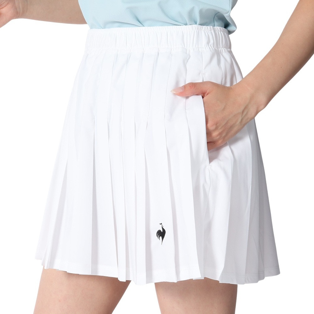 ルコックスポルティフ（lecoqsportif）（レディース）テニスウェア プリーツゲームスコート LN5SSK51L WH00
