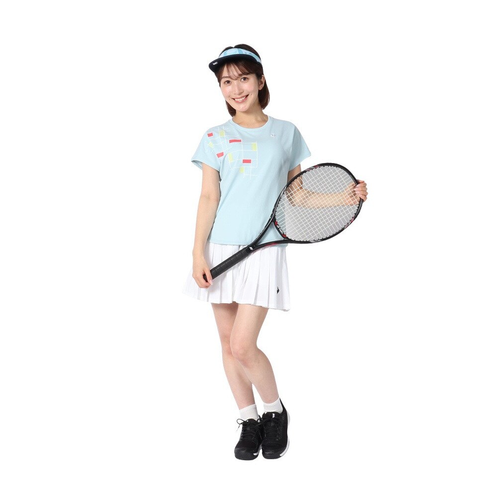ルコックスポルティフ（lecoqsportif）（レディース）テニスウェア プリーツゲームスコート LN5SSK51L WH00