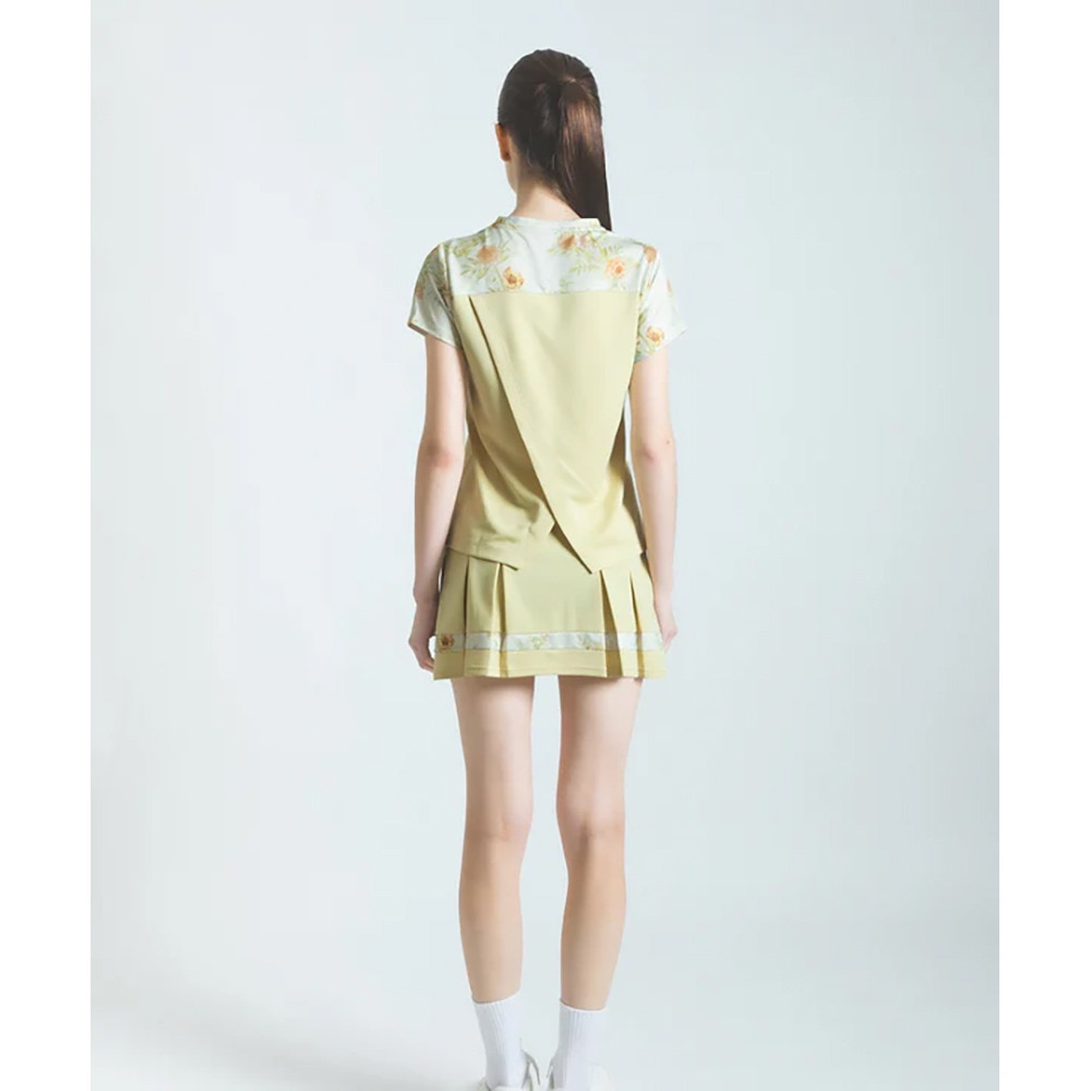 アドミラル ゴルフ（Admiral GOLF）（レディース）テニスウェア フラワーラインプリーツスコート ATLA516-YEL