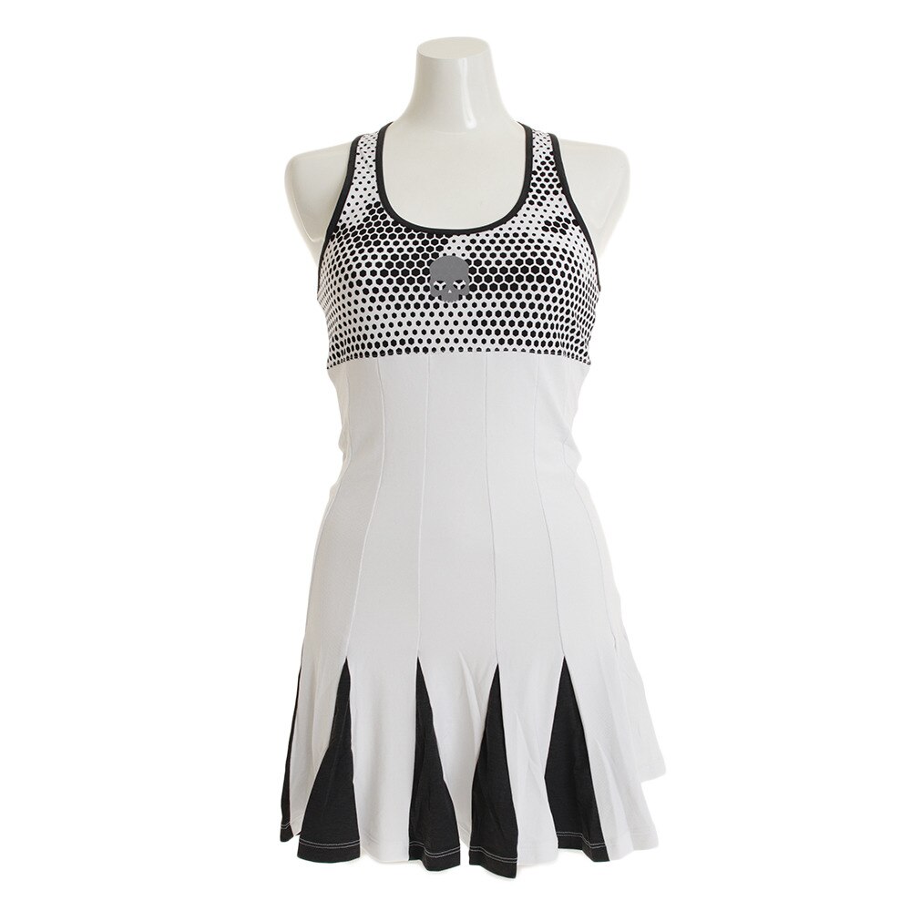 テニス ウェア レディース TECH CAMO ドレス T01001 WHITE画像