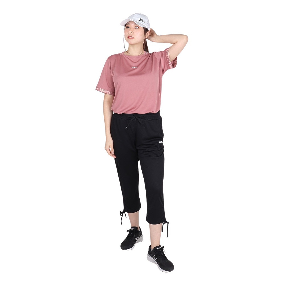 フィラ（FILA）（レディース）テニスウェア レディース サイドG クロップドパンツ FL6843-08 速乾