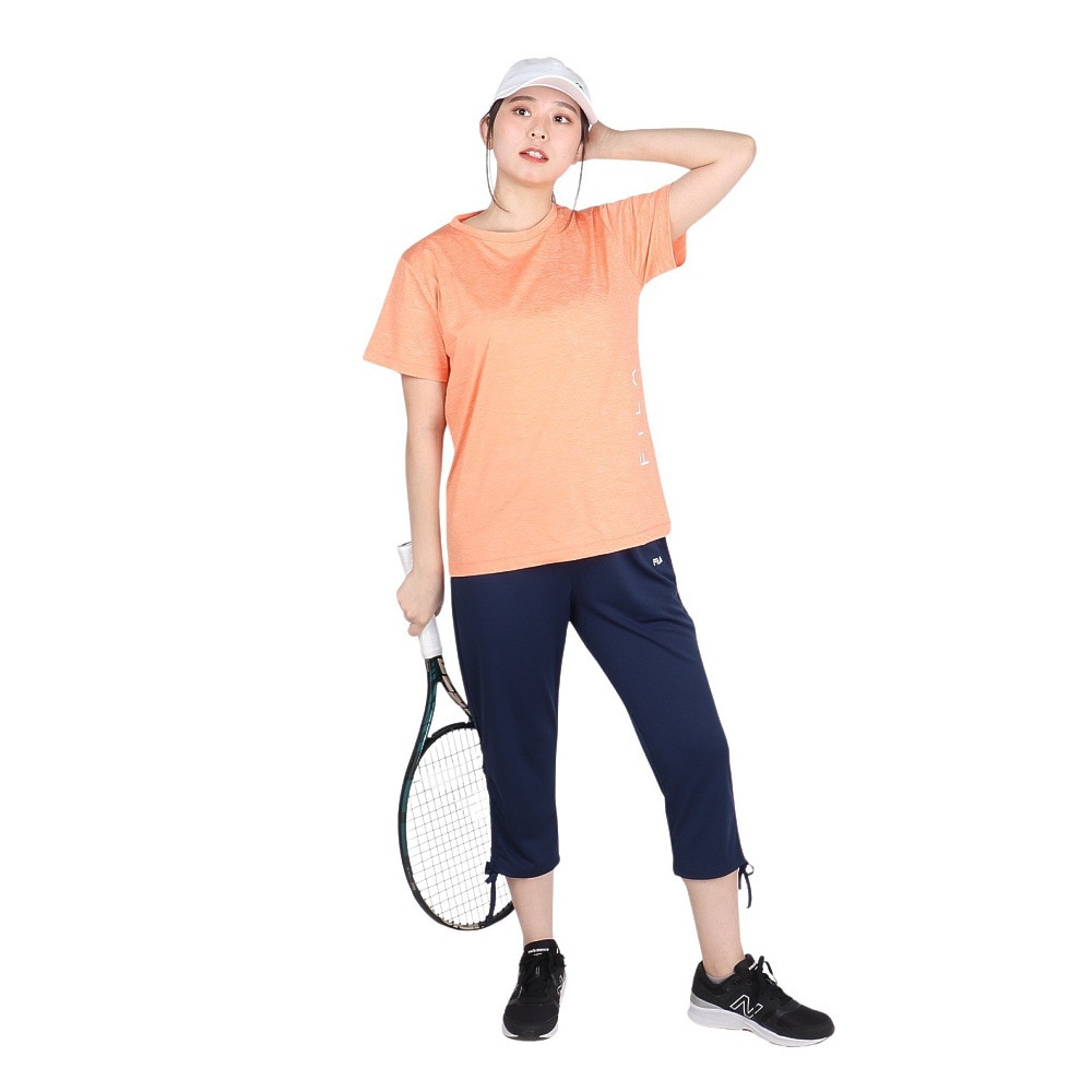 フィラ（FILA）（レディース）テニスウェア レディース サイドG クロップドパンツ FL6843-20 速乾