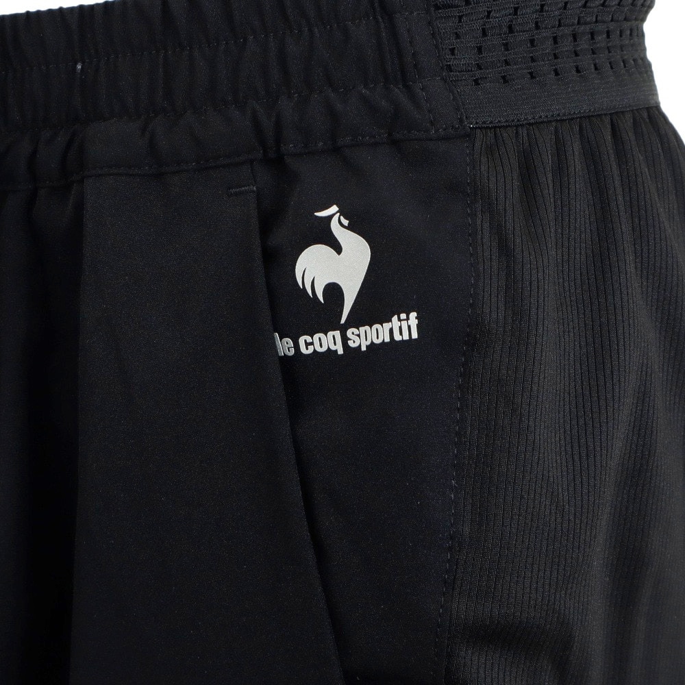 ルコックスポルティフ（lecoqsportif）（レディース）テニスウェア レディース アドバンテージパンツ QTWTJD95 BLK 吸汗速乾 紫外線カット 