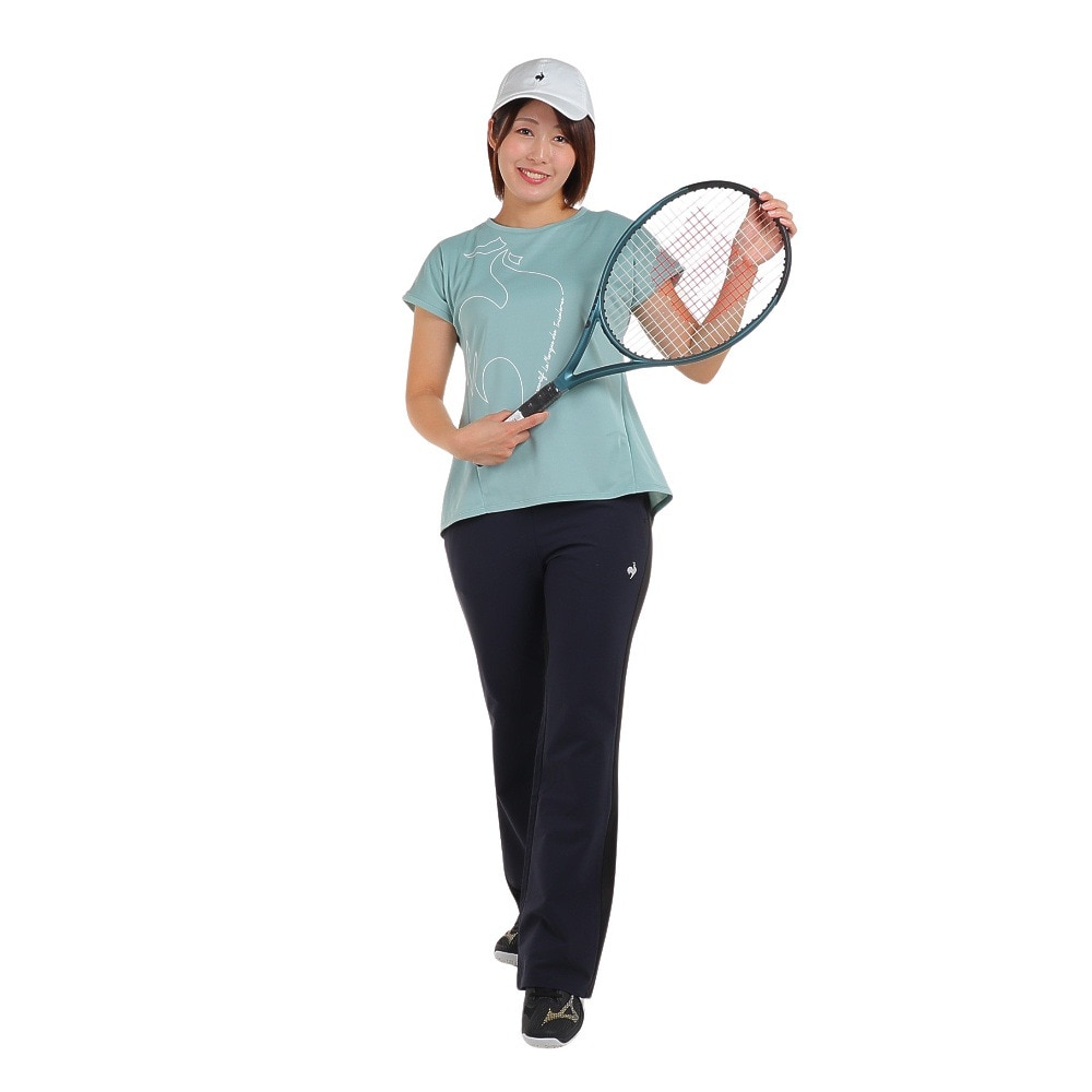 ルコックスポルティフ（lecoqsportif）（レディース）テニスウェア レディース アドバンテージパンツ WARM QTWWJD30 NV