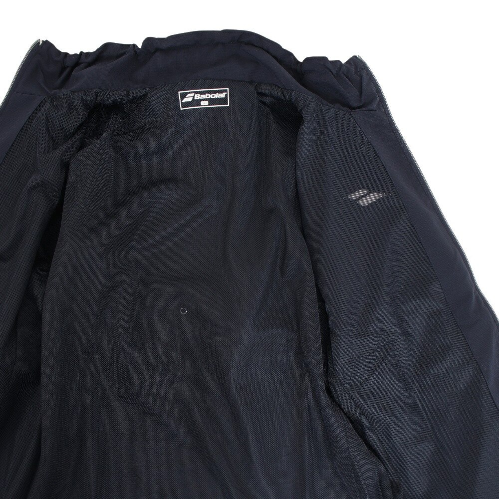 バボラ（BABOLAT）（レディース）テニスウェア レディース PURE WOVEN JACKET BWT2175 NV 長袖 撥水加工 UVケア