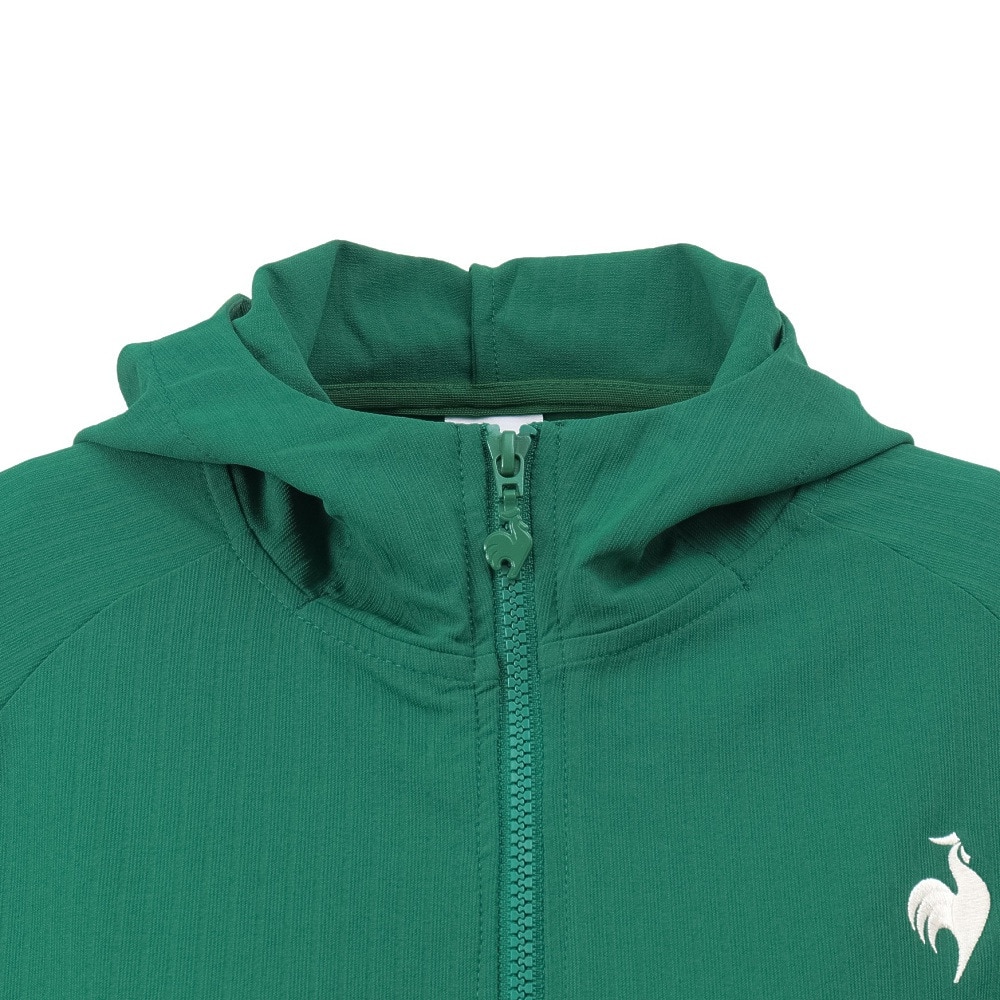 ルコックスポルティフ（lecoqsportif）（レディース）テニスウェア レディース LCSプリューム リブクロスジャケット LT4FJK22L GR00