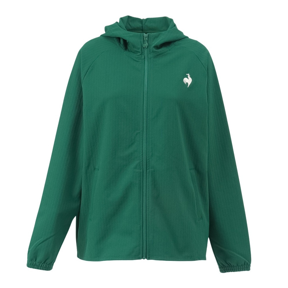ルコックスポルティフ（lecoqsportif）（レディース）テニスウェア レディース LCSプリューム リブクロスジャケット LT4FJK22L GR00