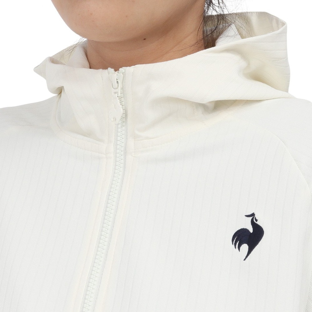 ルコックスポルティフ（lecoqsportif）（レディース）テニスウェア LCSプリュームリブクロス ジャケット LT4FJK22L WH01