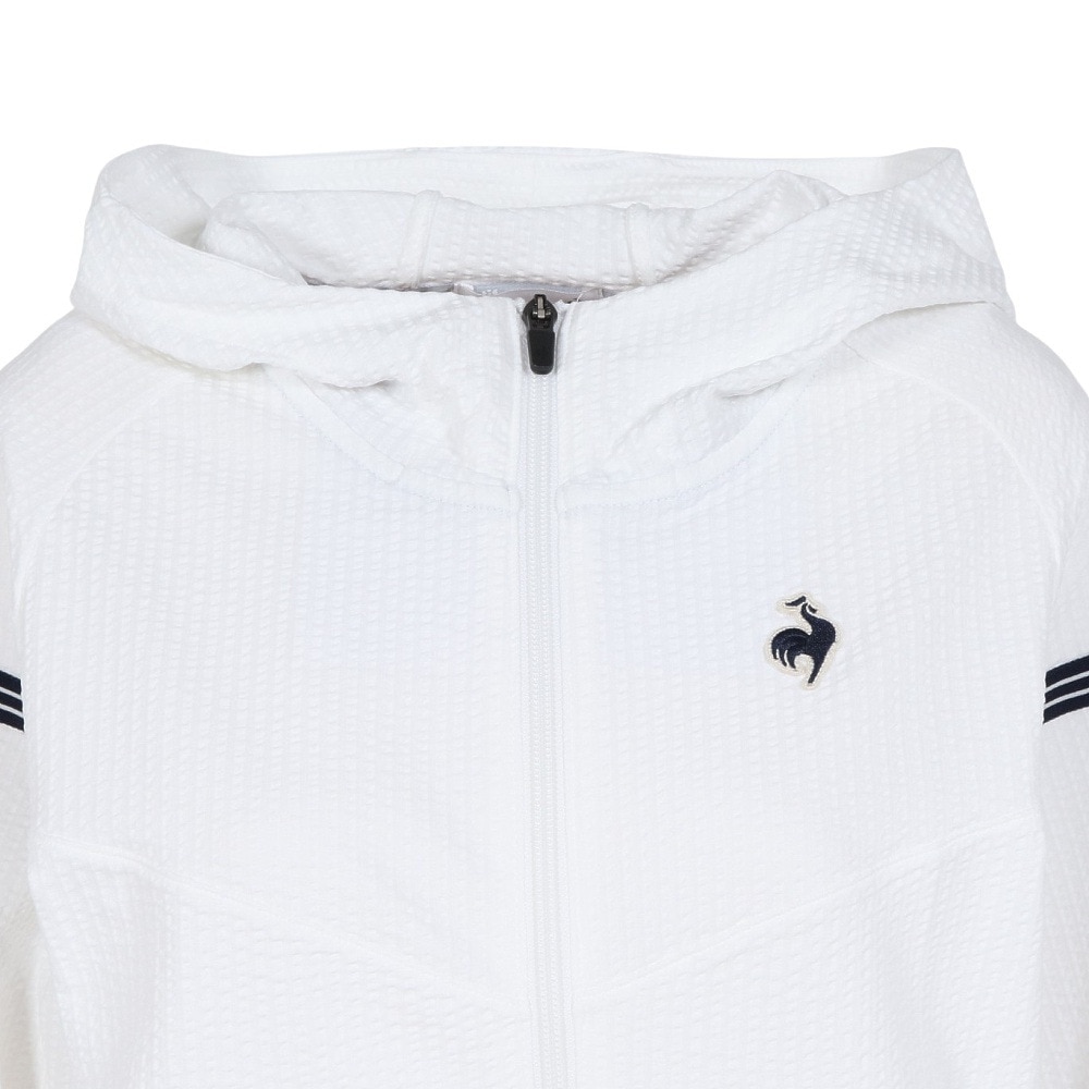 ルコックスポルティフ（lecoqsportif）（レディース）テニスウェア フルジップフーディージャケット LN5FJK20L WH00