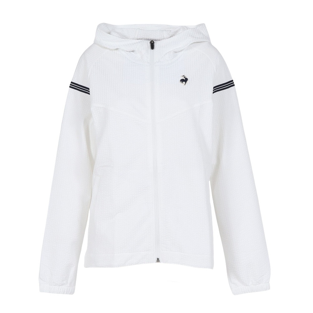 ルコックスポルティフ（lecoqsportif）（レディース）テニスウェア フルジップフーディージャケット LN5FJK20L WH00