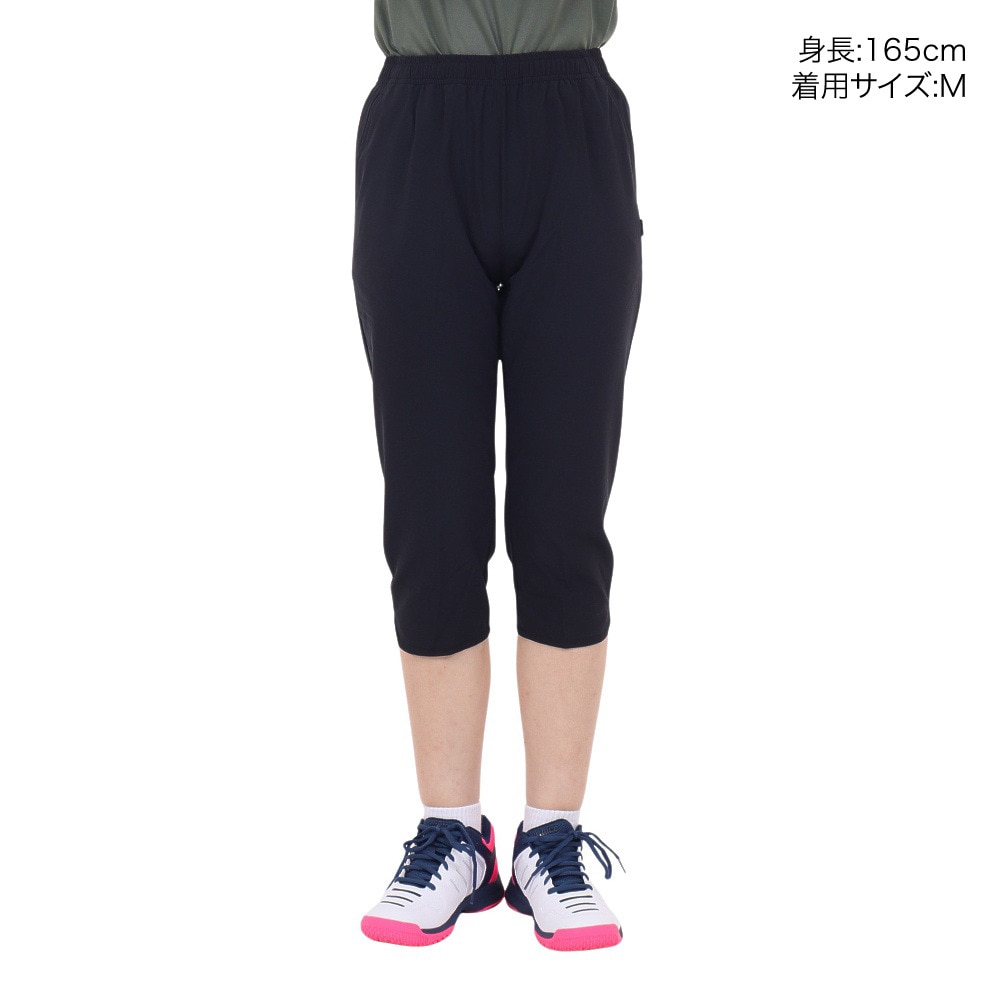 プリンス（PRINCE）（レディース）テニスウェア ストレッチクォーターパンツ WA3325 165 BLK 速乾