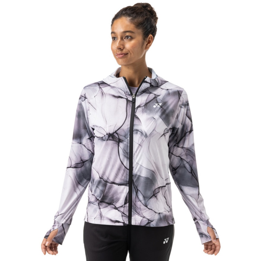 ヨネックス（YONEX）（レディース）テニスウェア ニット ウォームアップパーカー 57086-007