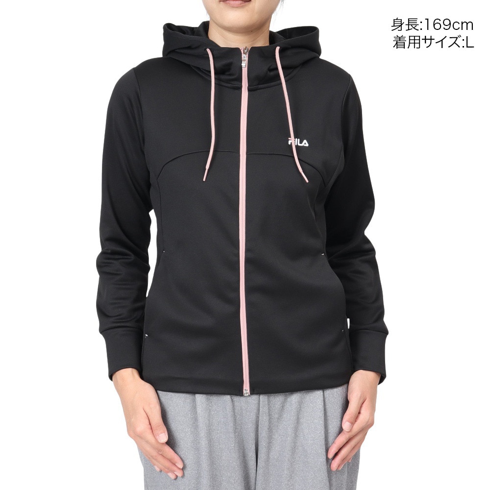 フィラ（FILA）（レディース）テニスウェア 切り替えジップ フーディー FL7008-08