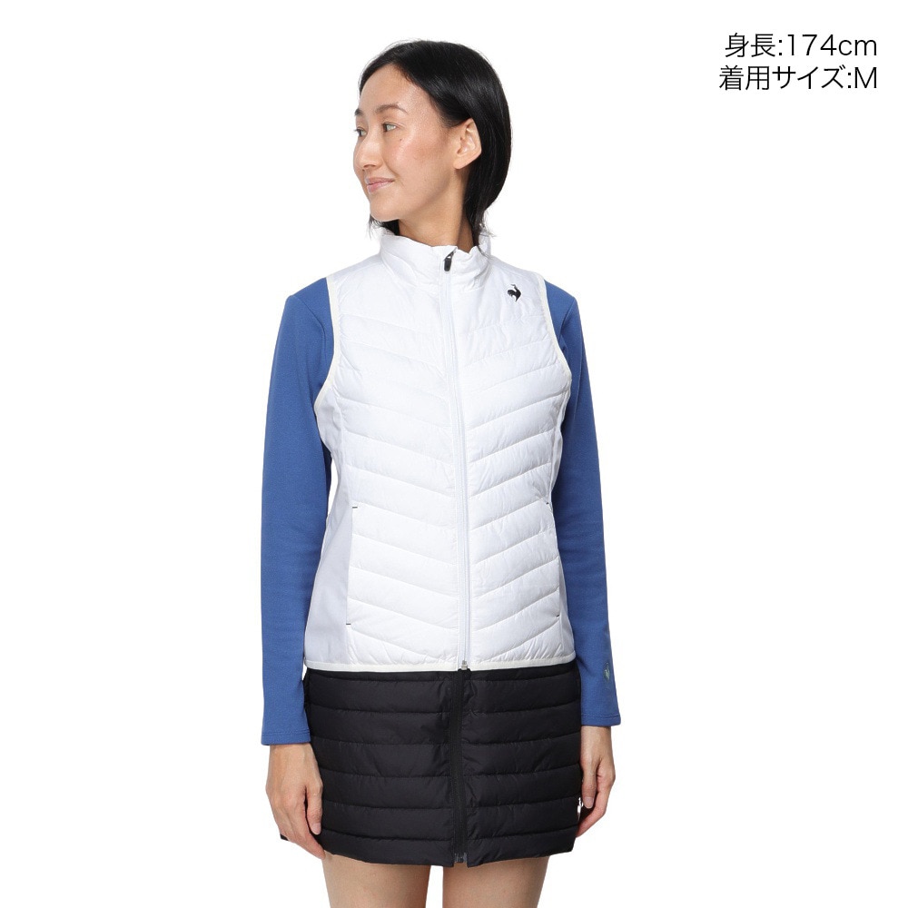 ルコックスポルティフ（lecoqsportif）（レディース）テニスウェア パディングベスト LN4FVE50L WH00