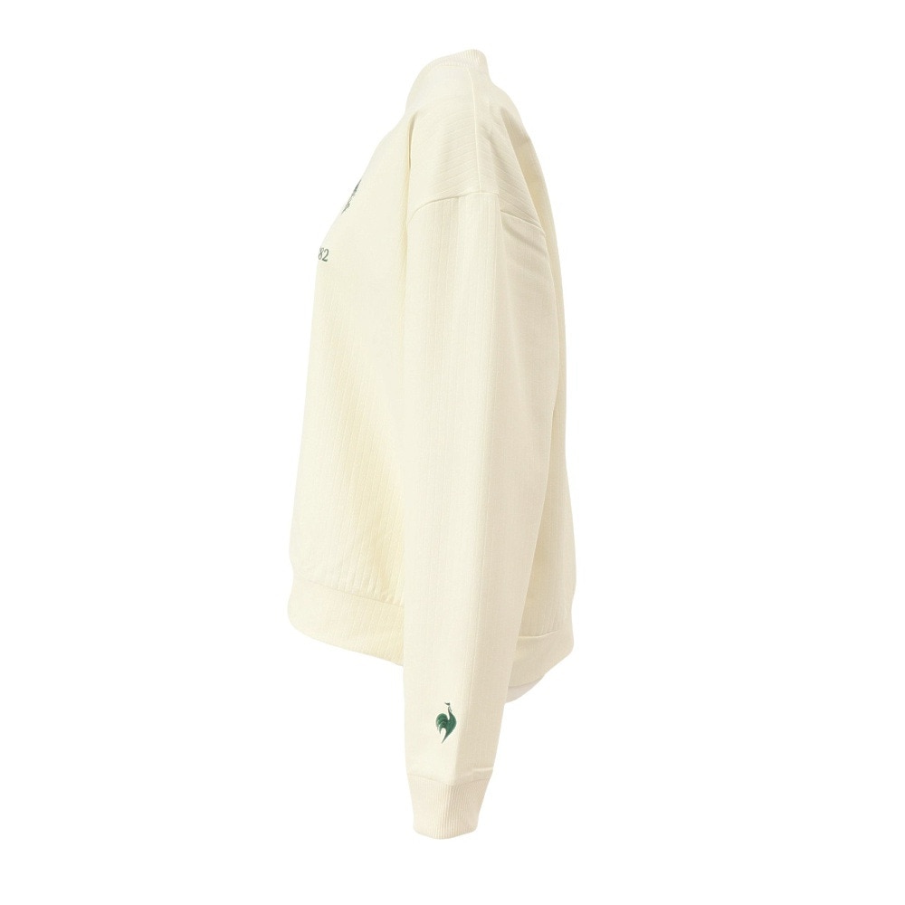 ルコックスポルティフ（lecoqsportif）（レディース）テニスウェア LCSプリューム リブクロス クルーネックスウェット LT4FSW41L WH01