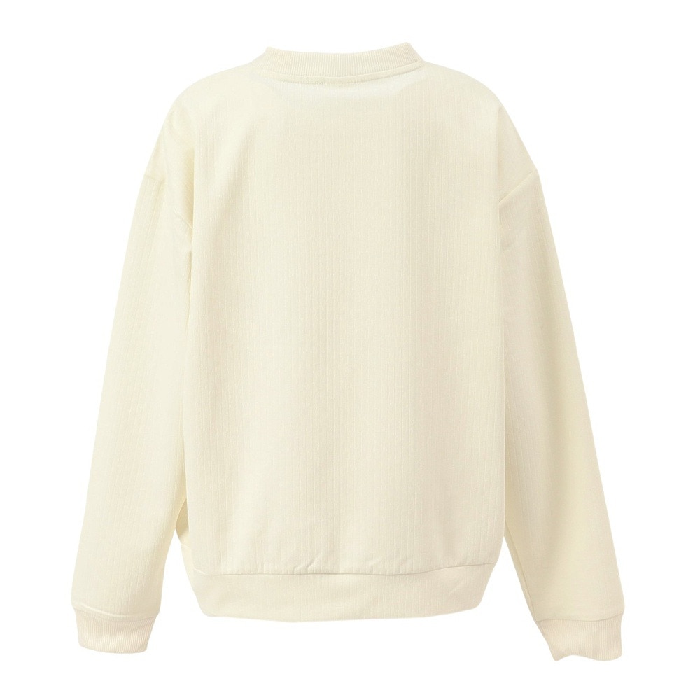 ルコックスポルティフ（lecoqsportif）（レディース）テニスウェア LCSプリューム リブクロス クルーネックスウェット LT4FSW41L WH01